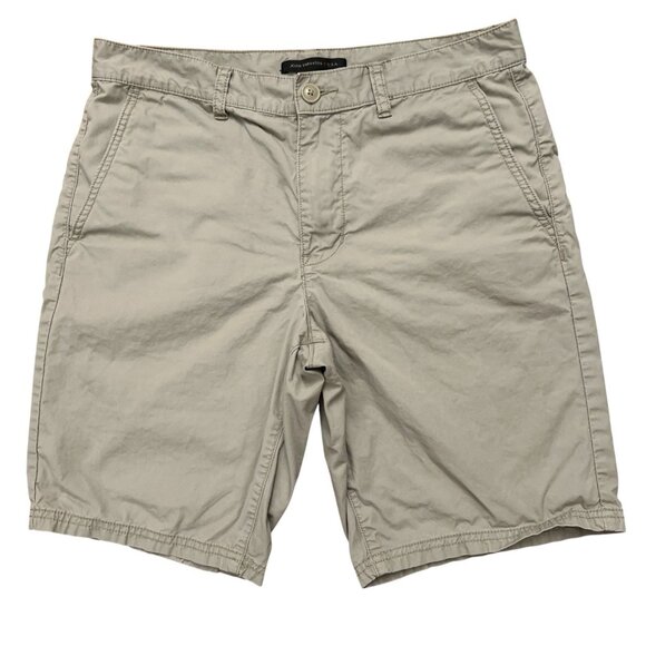 John Varvatos Star USA Shorts Mens Size 31 Flat Front Cotton Beige - Picture 1 of 6